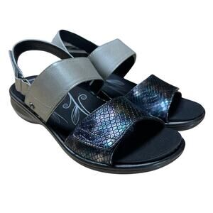 Revere Women's Como Sandal Slate/Slate Interest Size 7M New in Box Condition